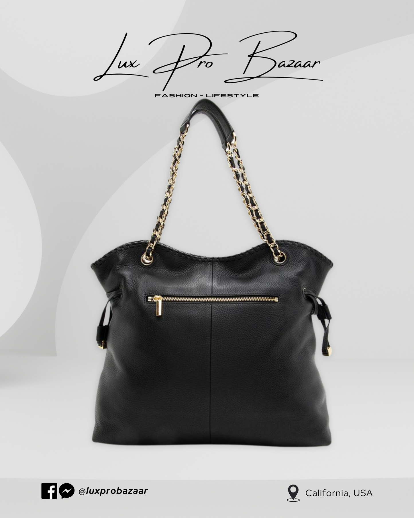 TORY BURCH | Leather Marion Slouchy Tote - Black