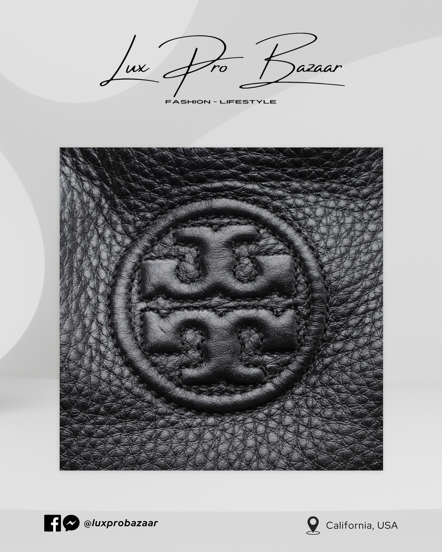 TORY BURCH | Leather Marion Slouchy Tote - Black