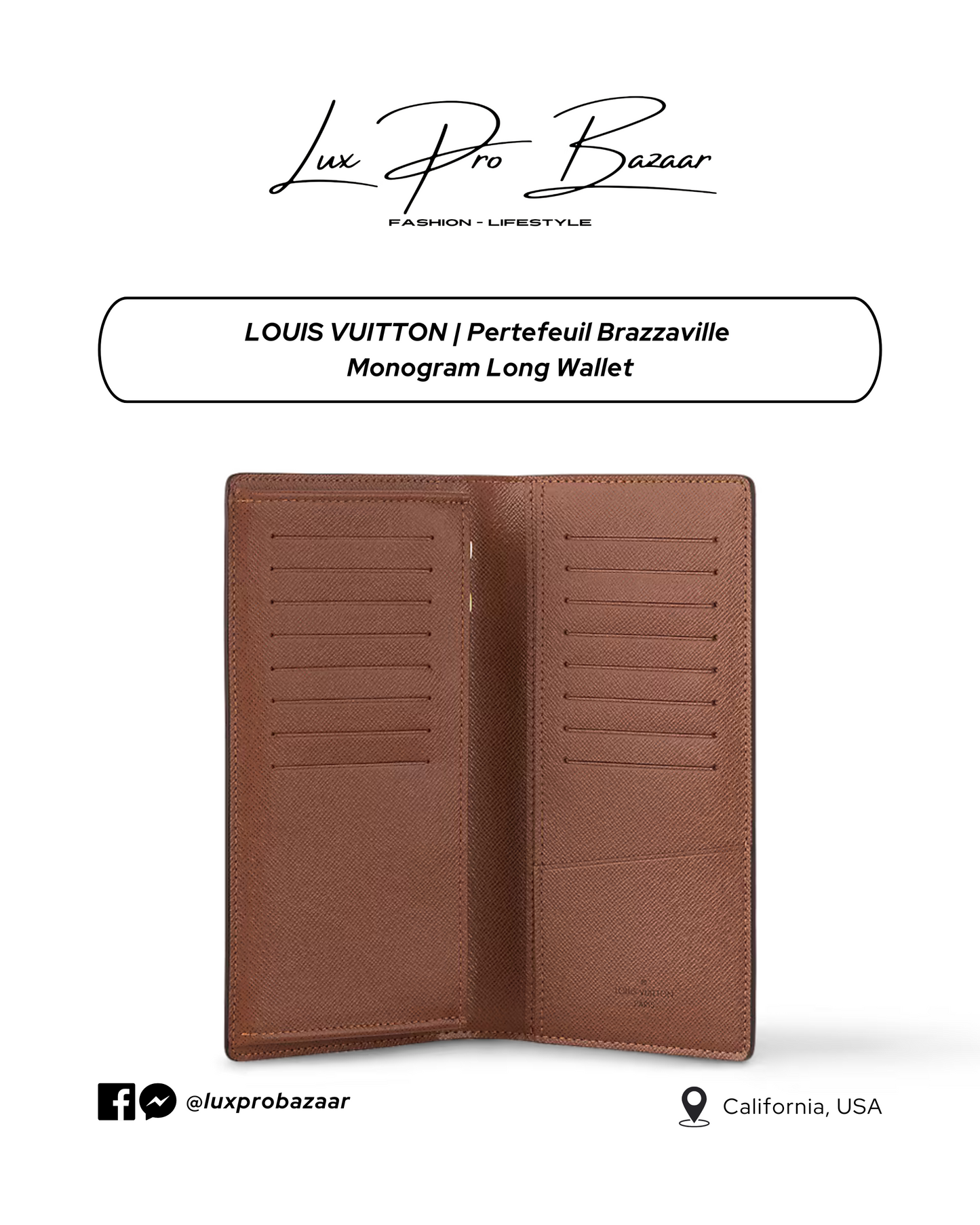 LOUIS VUITTON | Brazza Wallet in Monogram Canvas