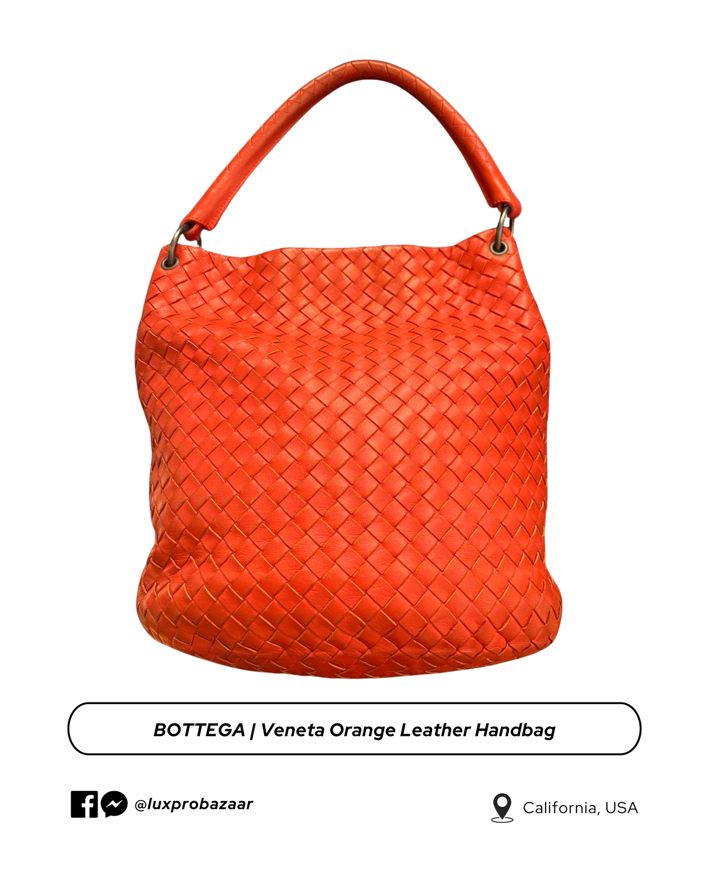 BOTTEGA | Veneta Orange Leather Handbag