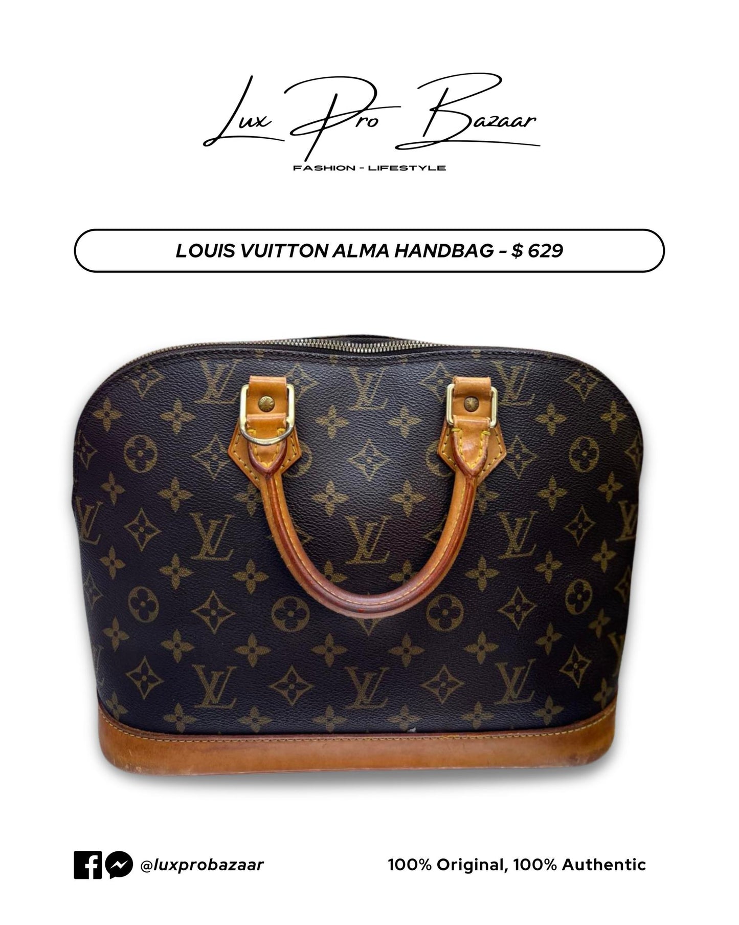 LOUIS VUITTON | Monogram Canvas Alma PM Bag