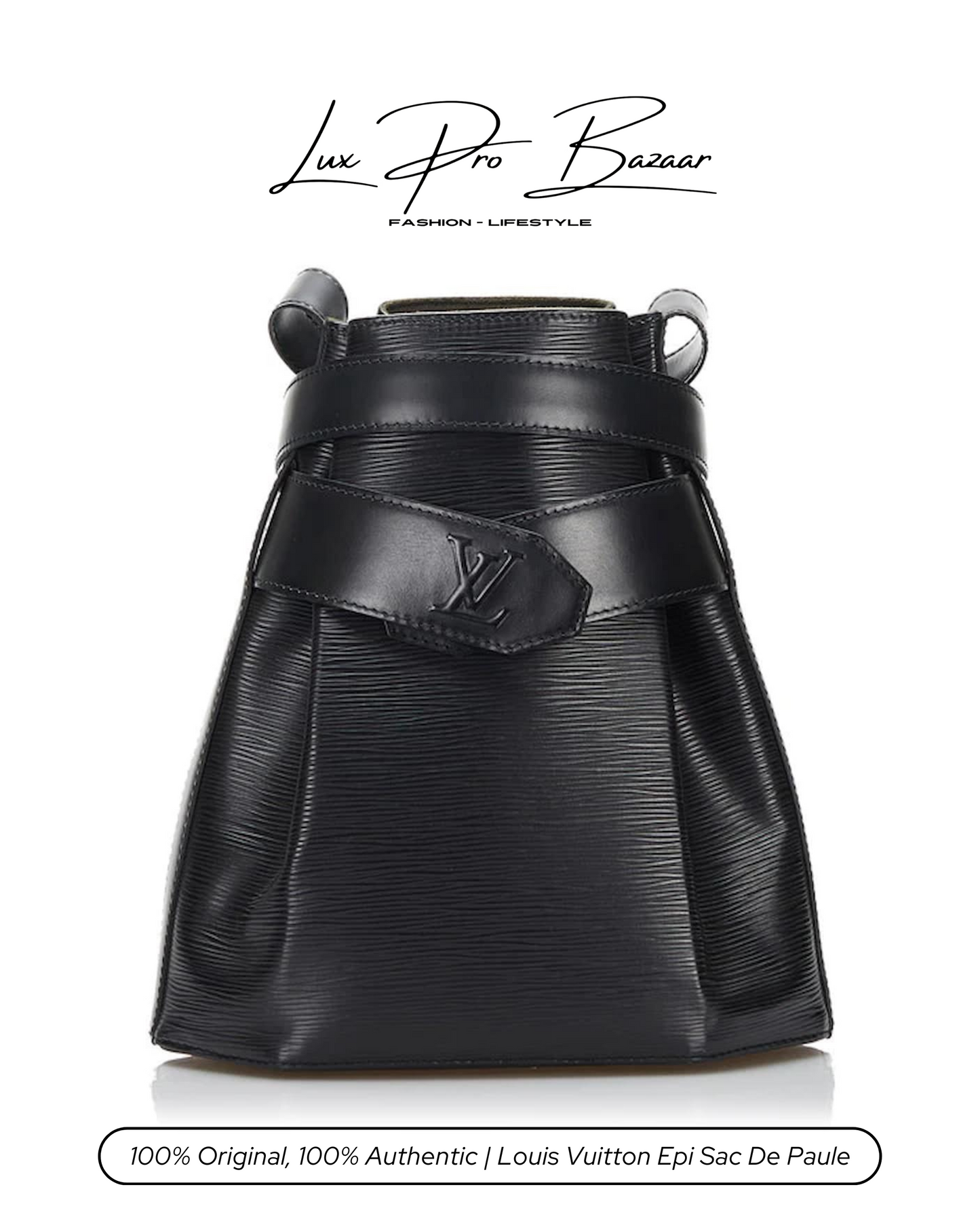 LOUIS VUITTON | Epi Sac De Paule in Classic Black