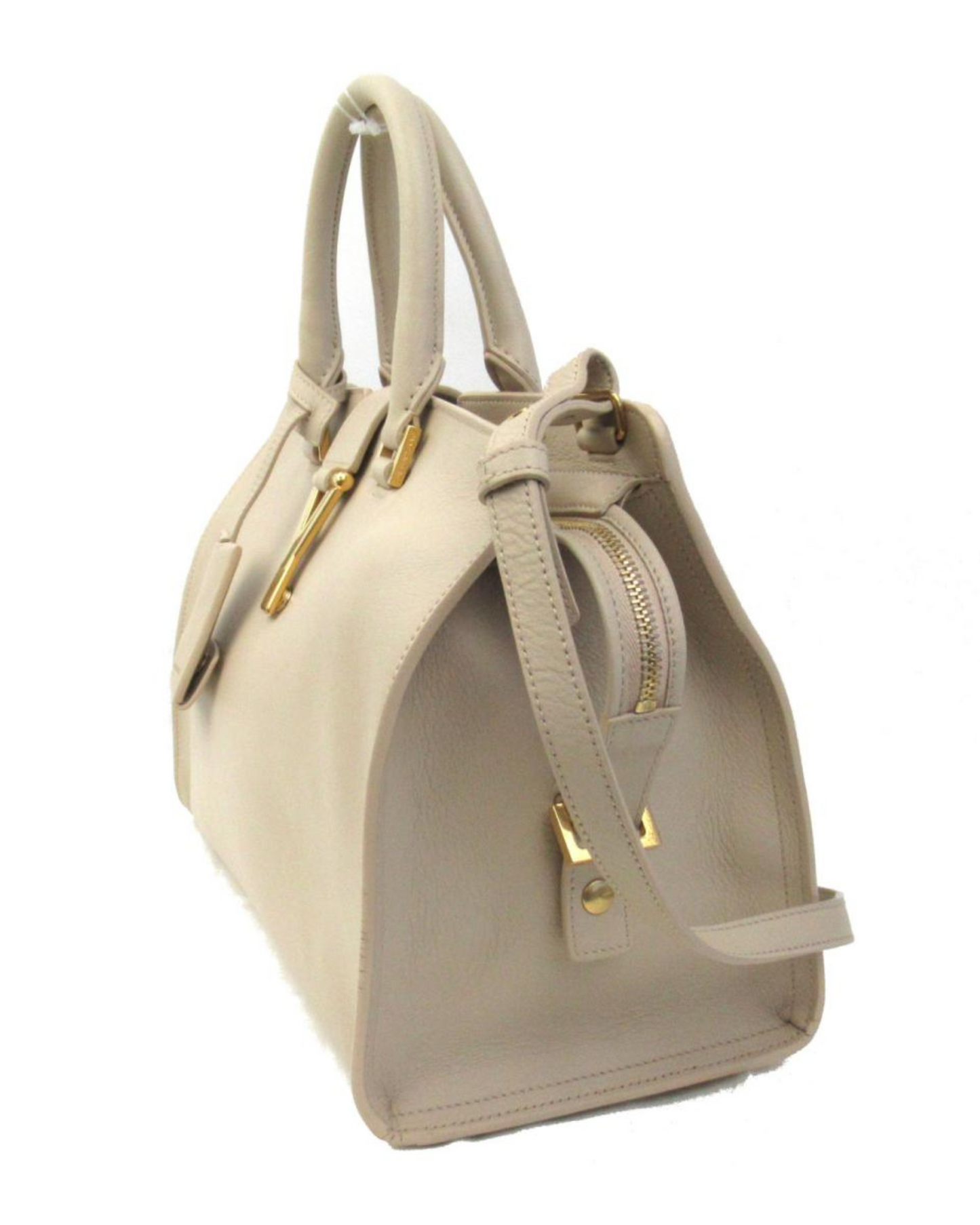 SAINT LAURENT | Beige 2-Way Shoulder Bag Handbag